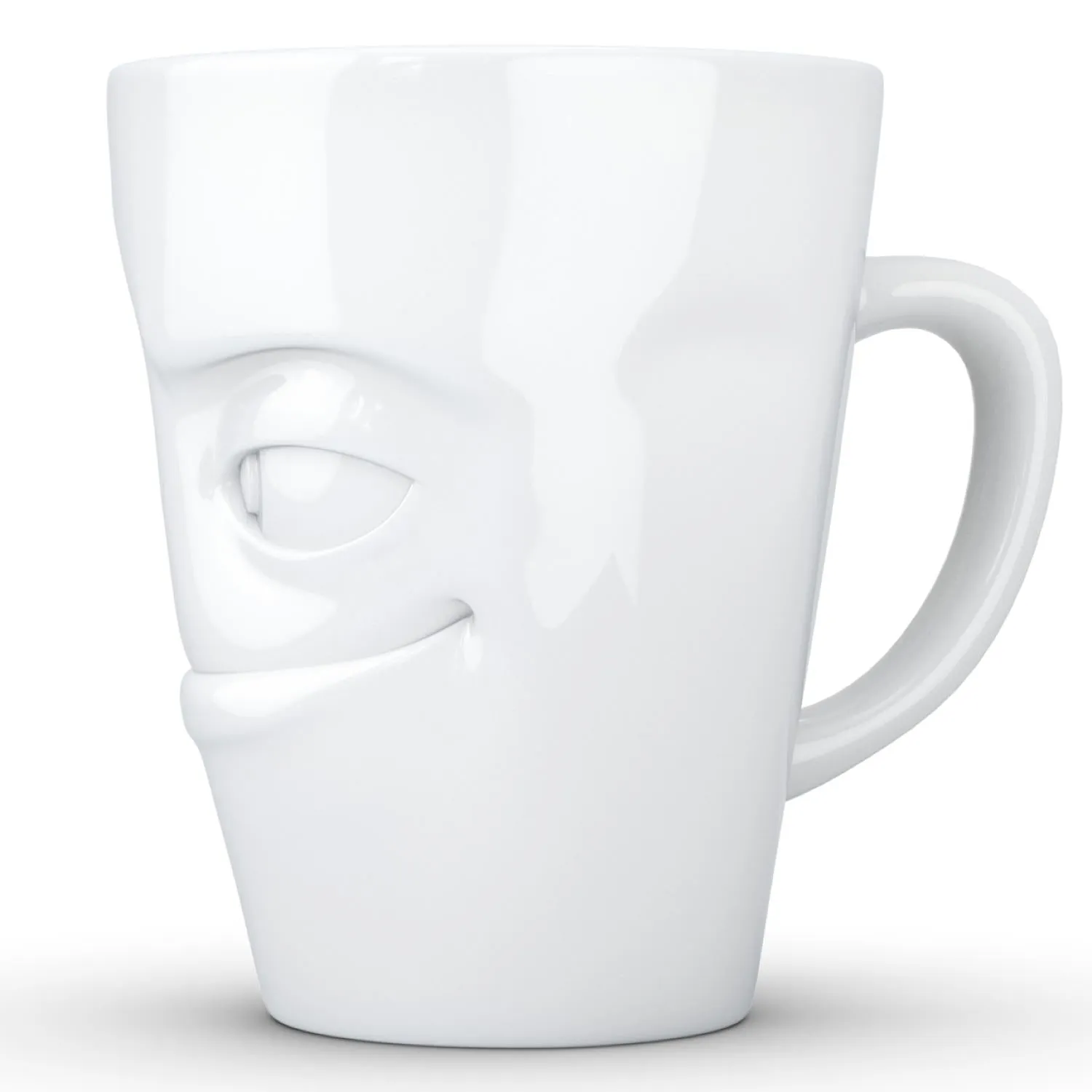 Coffee Mug with Handle, Impish Face