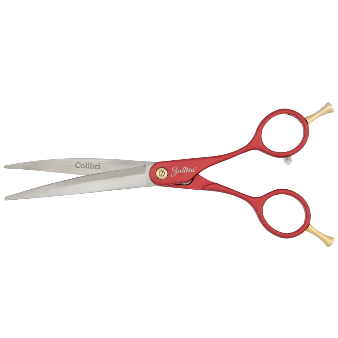 Colibri Super Curved Scissors Ruby Red 6.5 by Zolitta