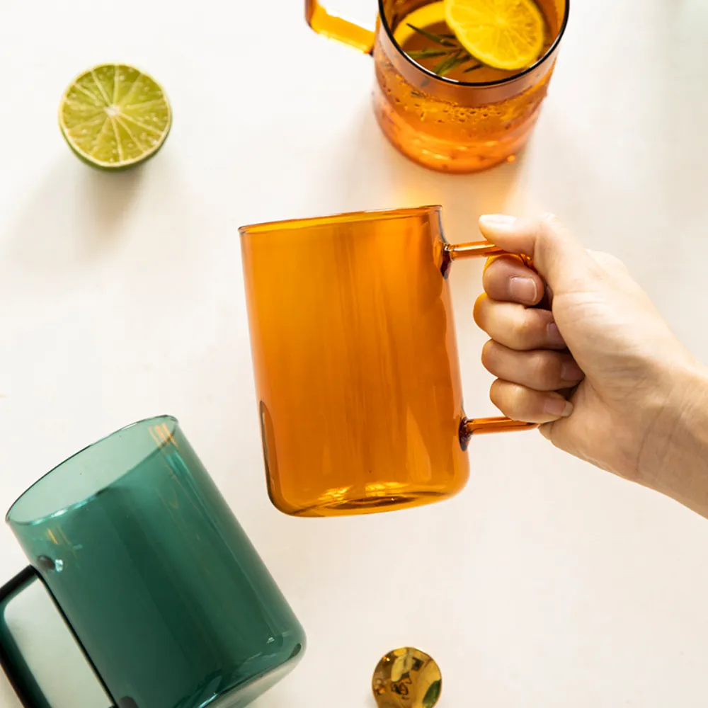 Colored Glass Mugs