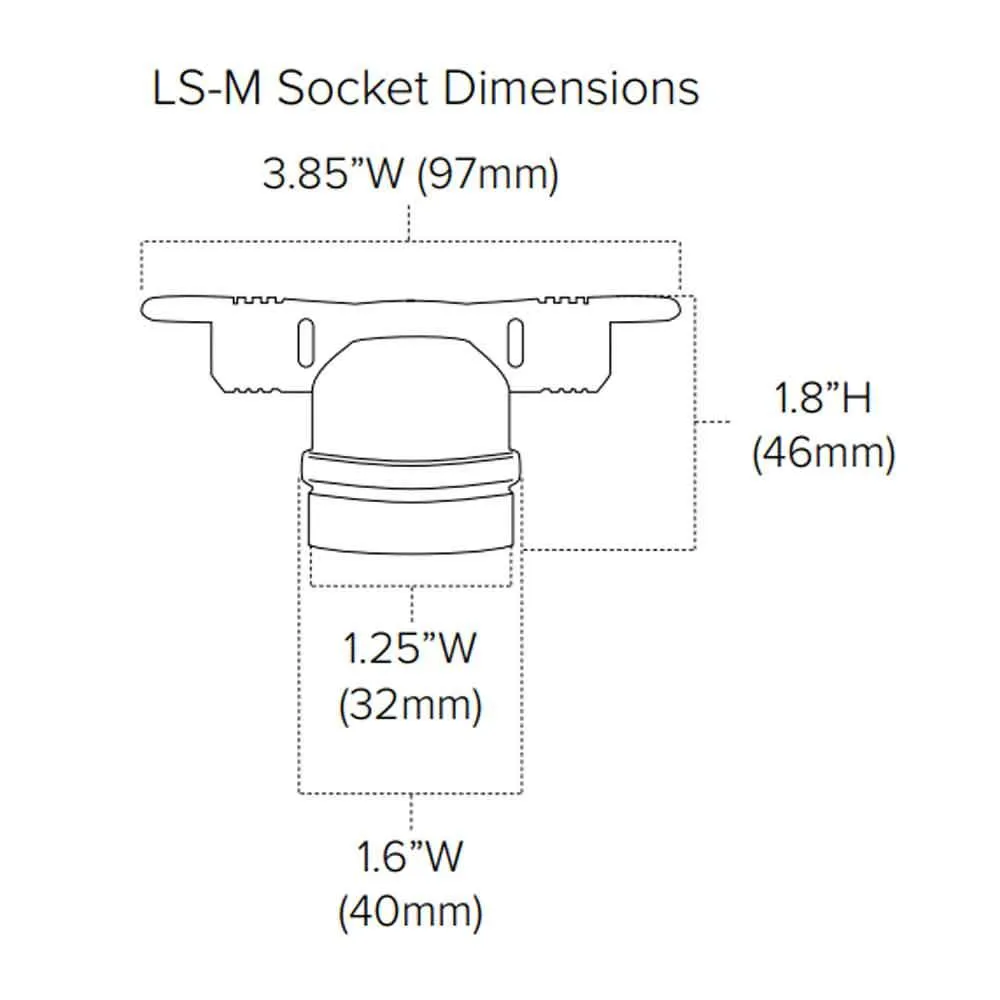 Commercial Grade LED String light, 100 Feet, 50 sockets, Non suspended, E26 Medium Base