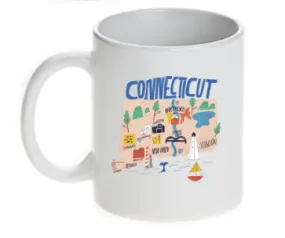 Connecticut Map Mug