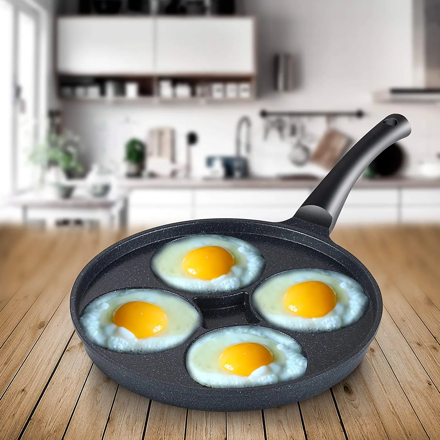 Cook N Home Marble Nonstick cookware Saute Fry Pan, 11" 4 Cup Egg Made in Korea