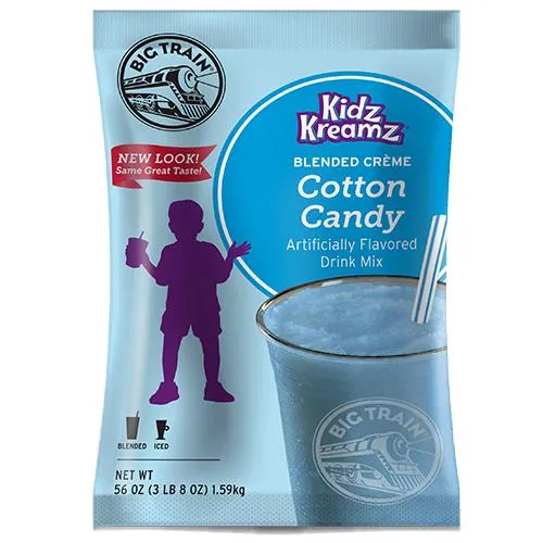 Cotton Candy Kidz Kreamz Frappe - Big Train Mix - Bag 3.5 pounds