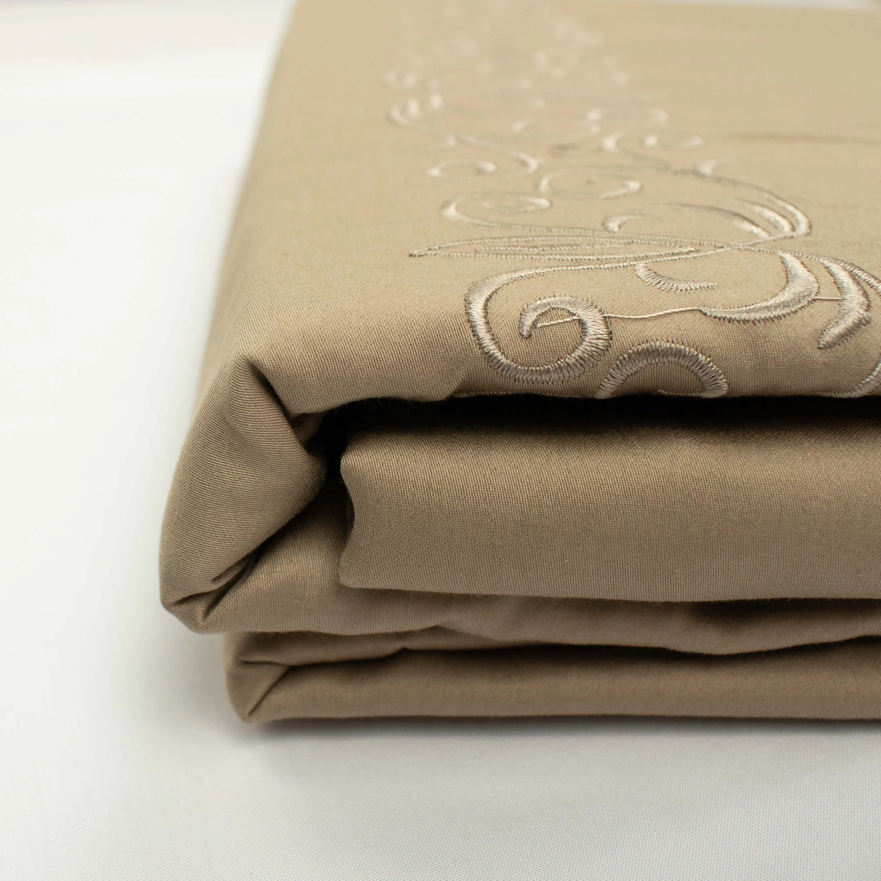 Cotton Sateen Embroidered Duvet Cover Set 550 Thread Count