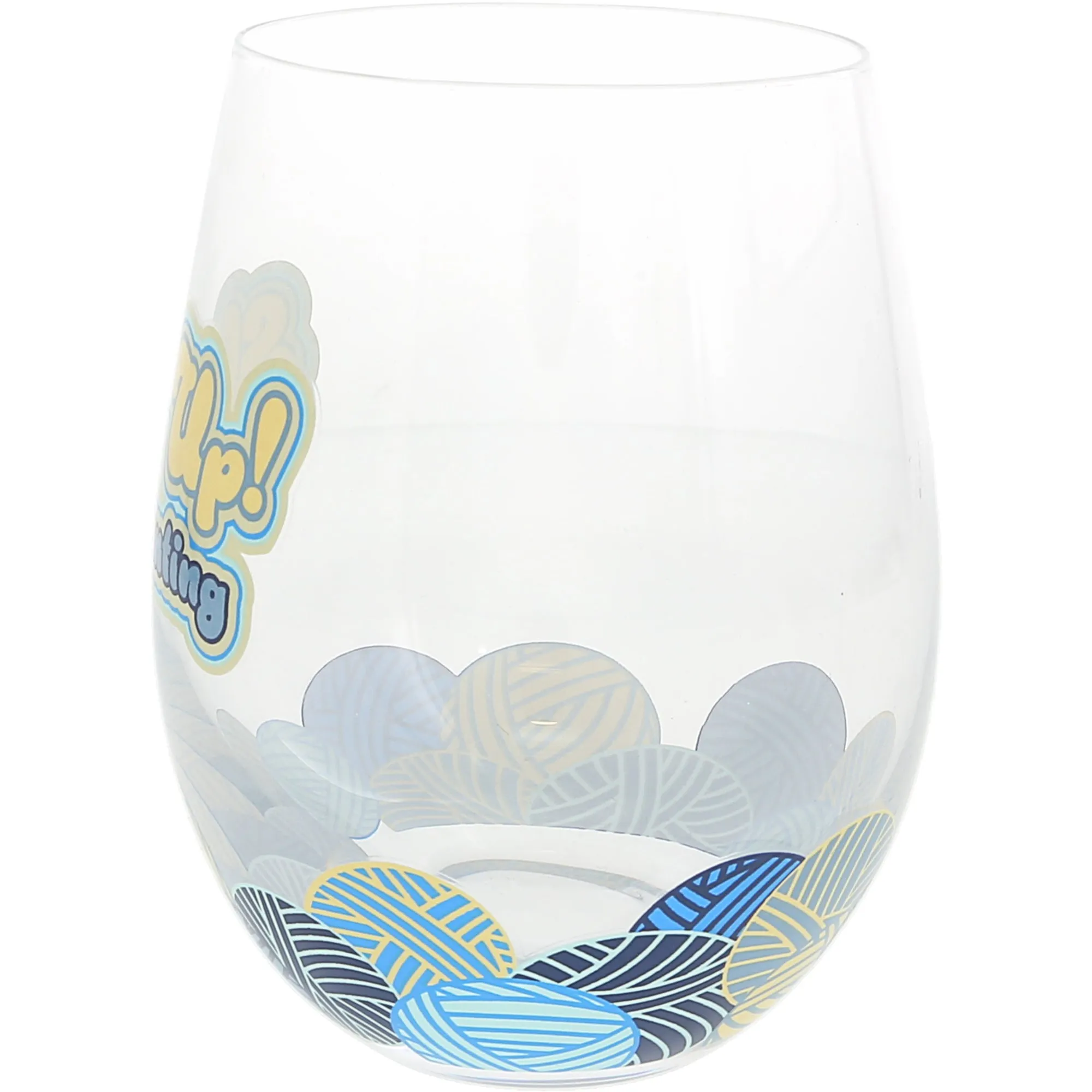 Counting 18 oz Stemless Wine Glass