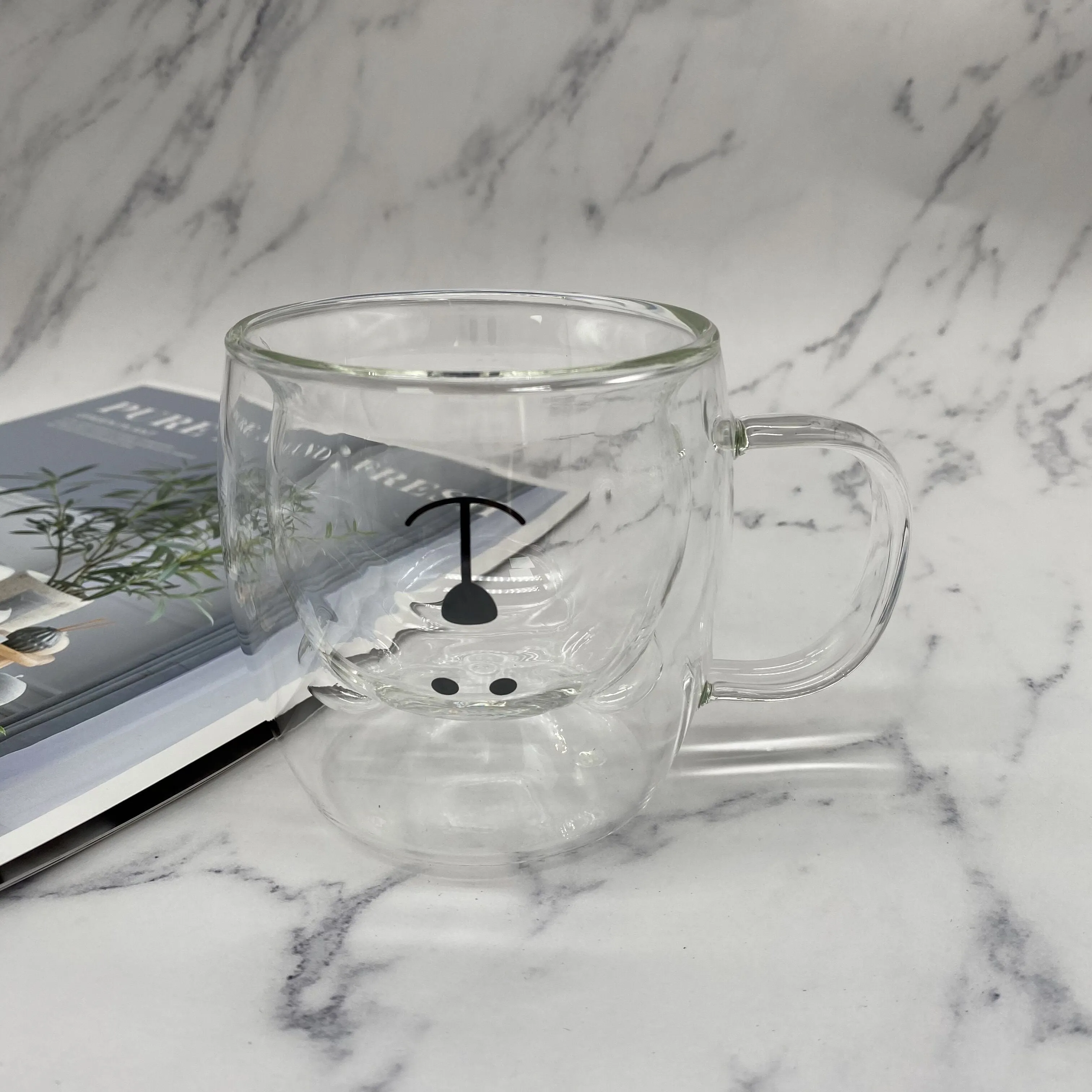 Creative glass mug Transparent Double Walls Glass