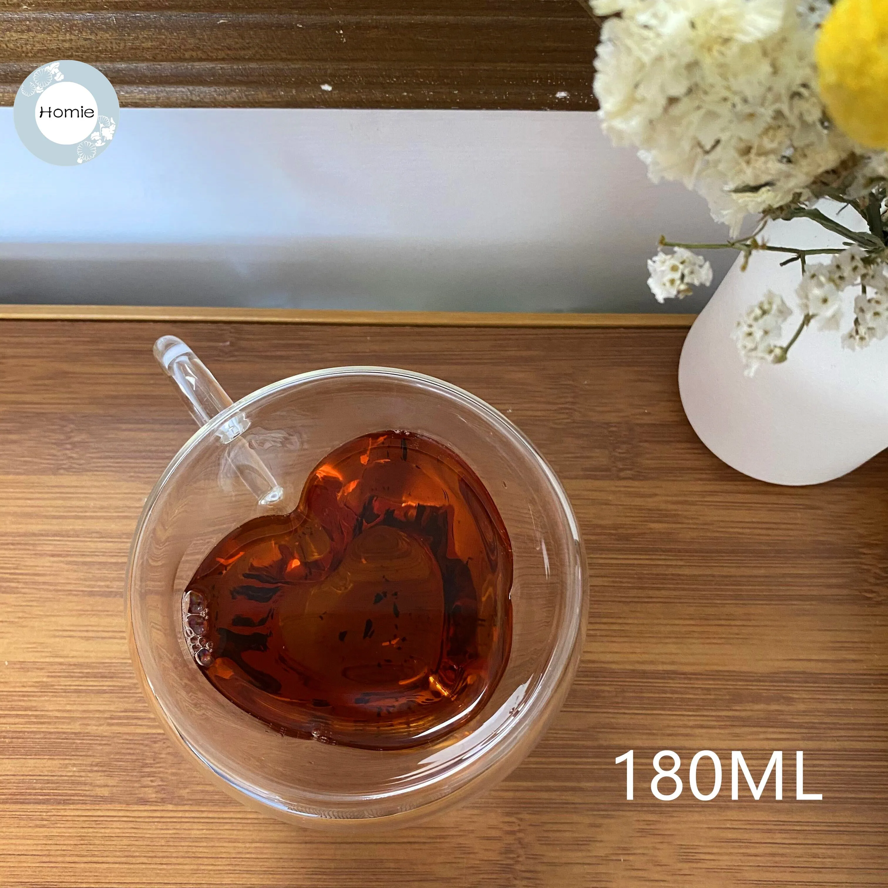 Creative glass mug Transparent Double Walls Glass