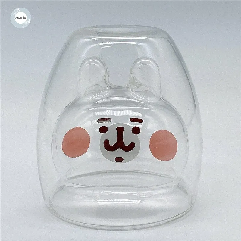 Creative glass mug Transparent Double Walls Glass