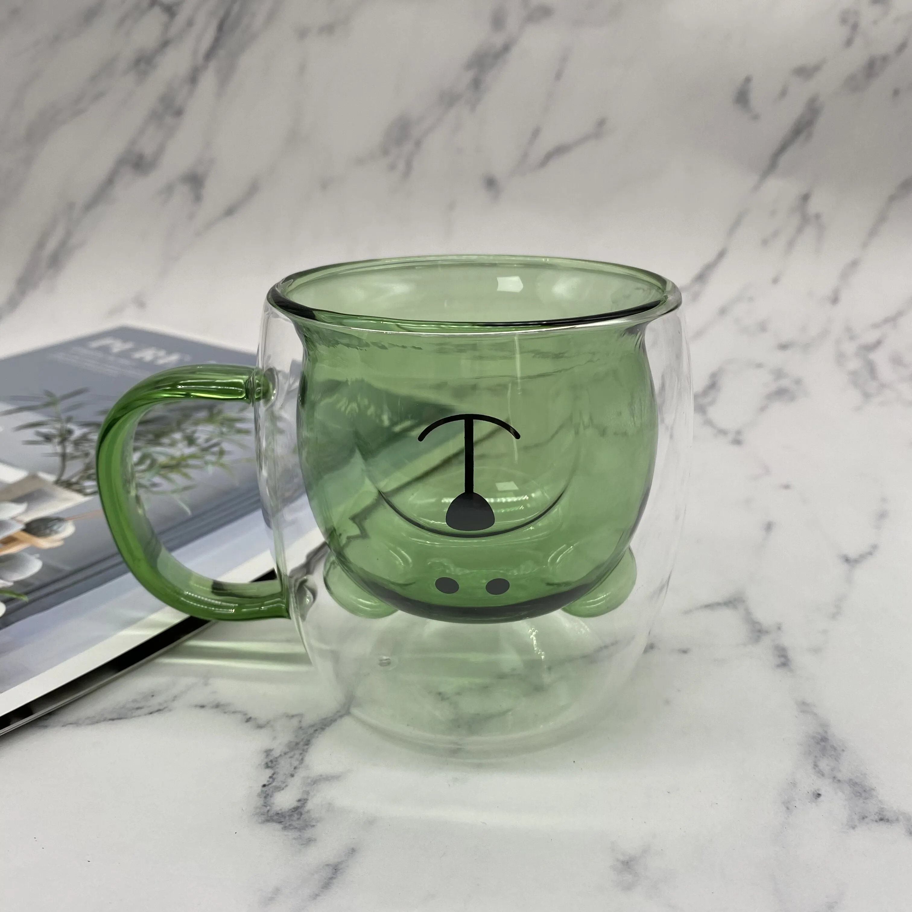 Creative glass mug Transparent Double Walls Glass