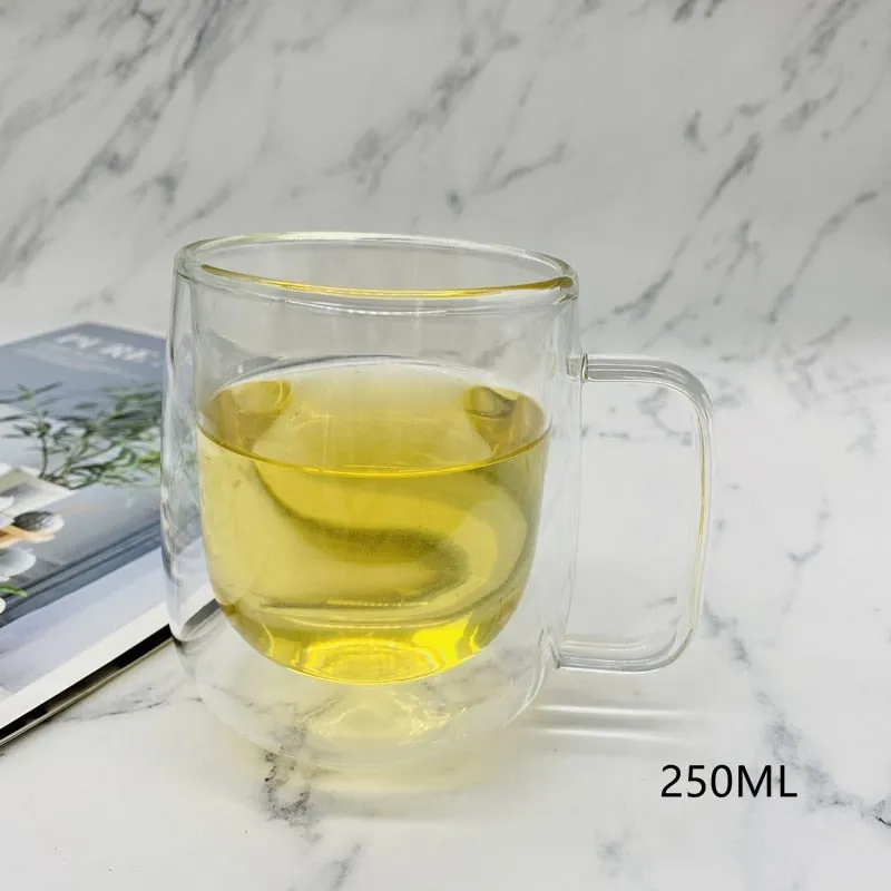 Creative glass mug Transparent Double Walls Glass