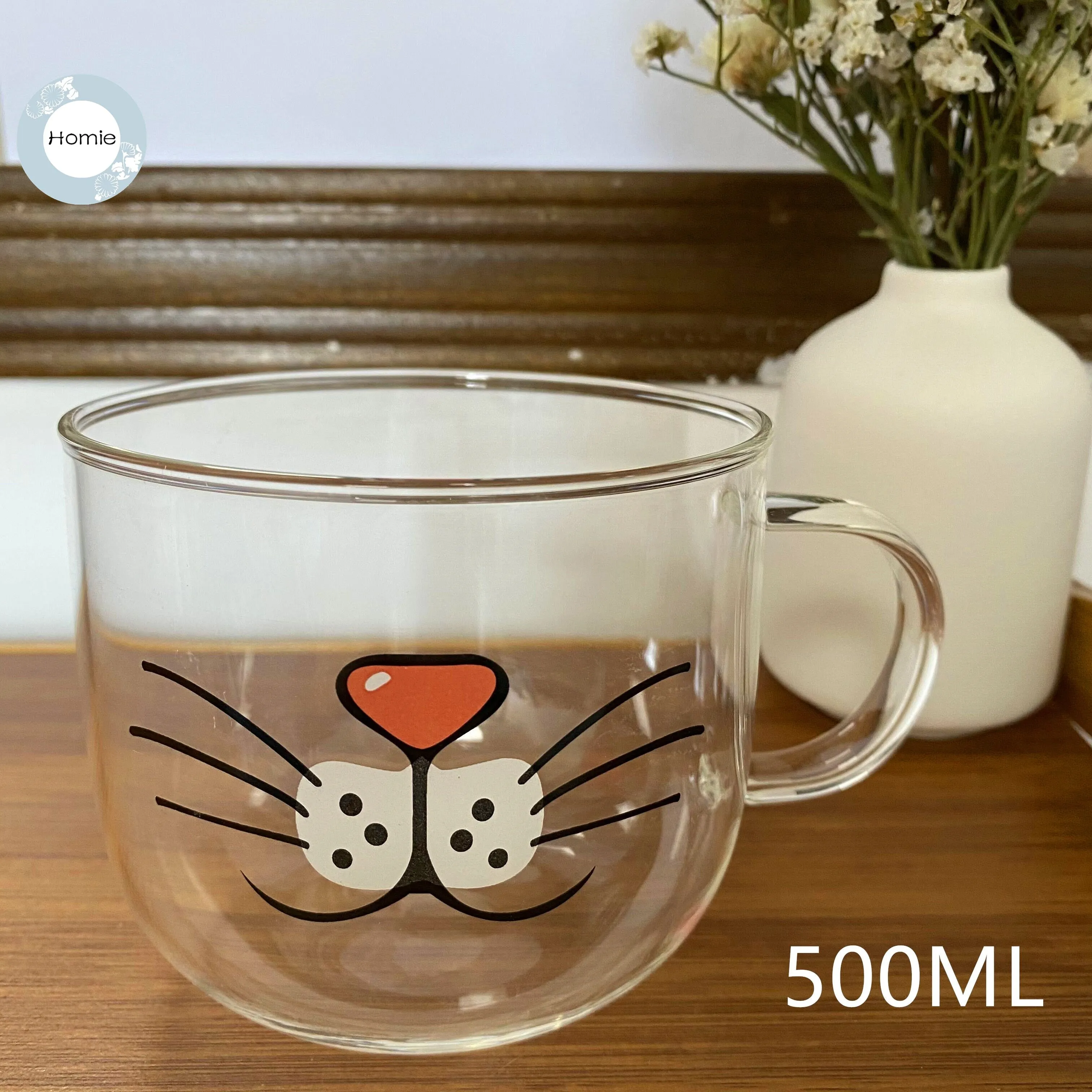 Creative glass mug Transparent Double Walls Glass