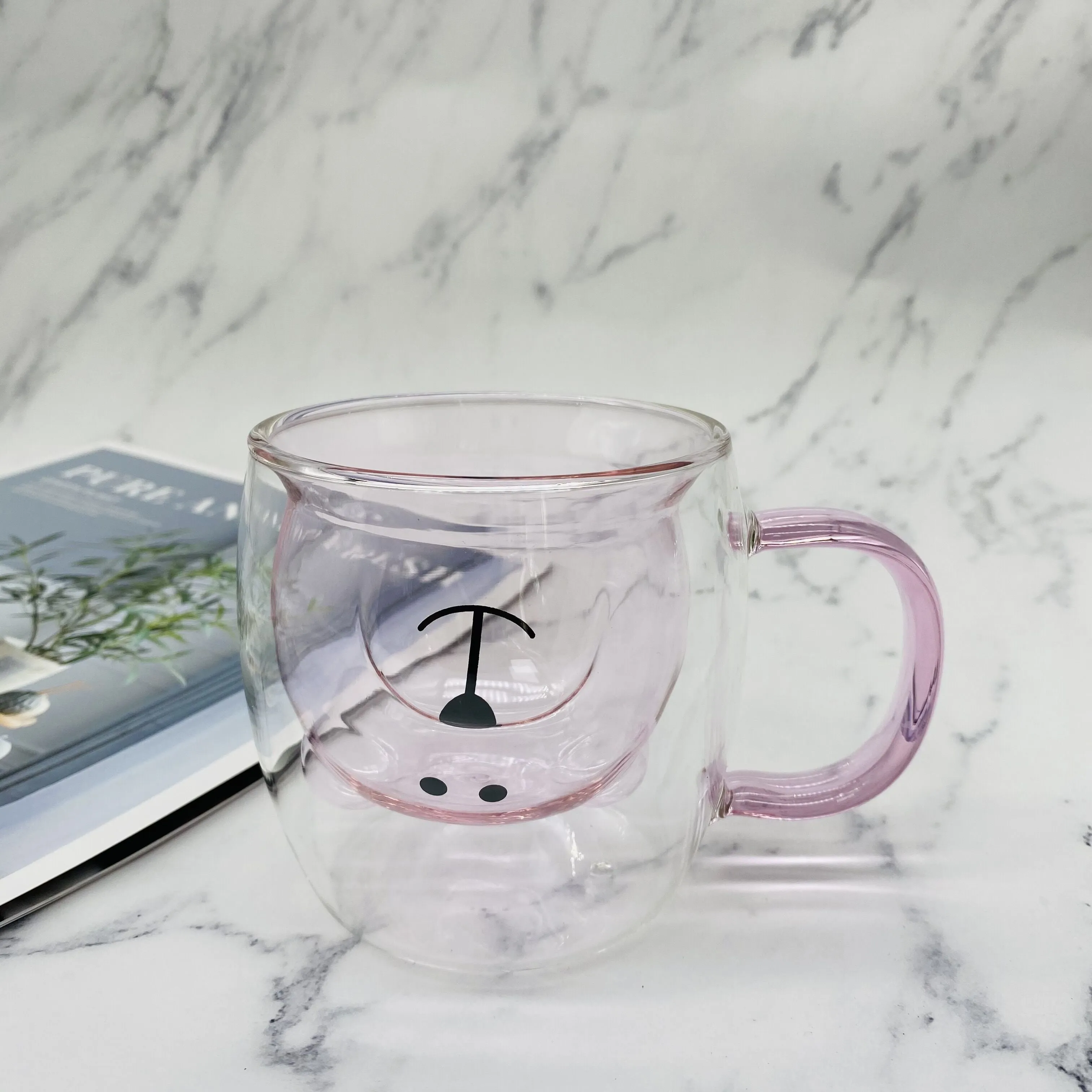 Creative glass mug Transparent Double Walls Glass