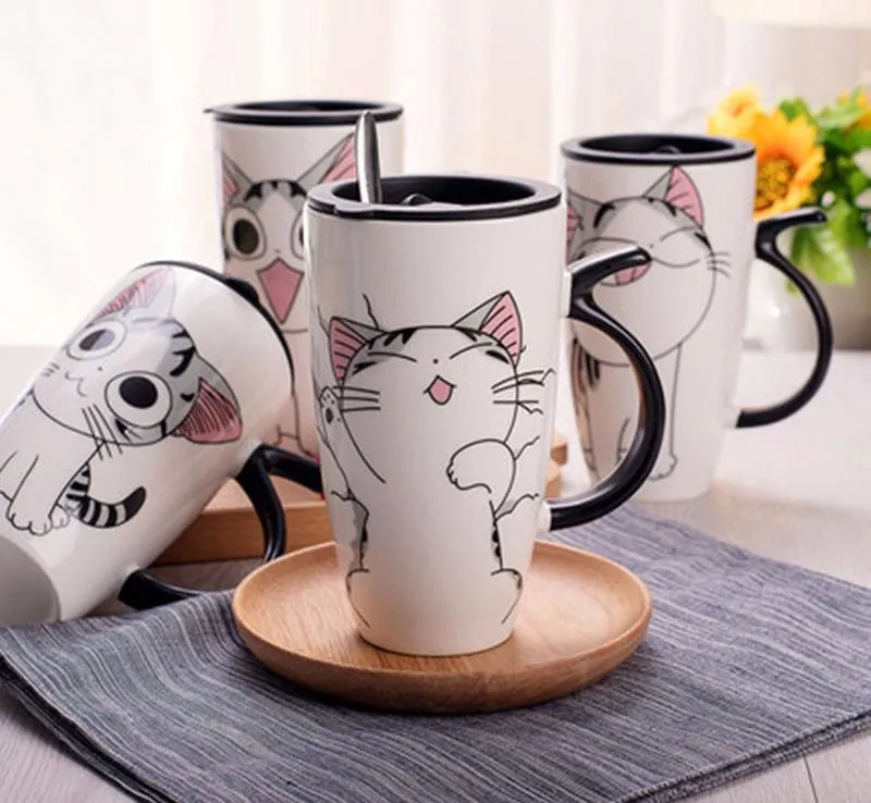 Creative Porcelain Tea Mug Set