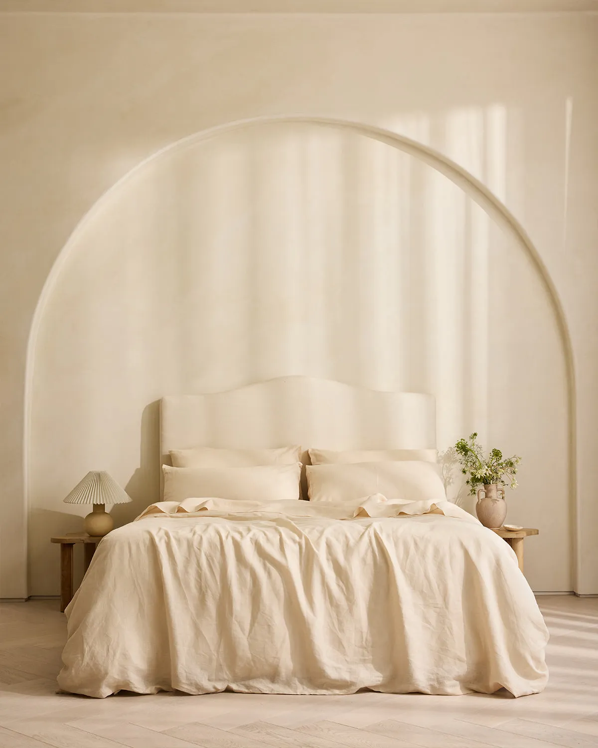 Crème 100% French Flax Linen Duvet Cover Set