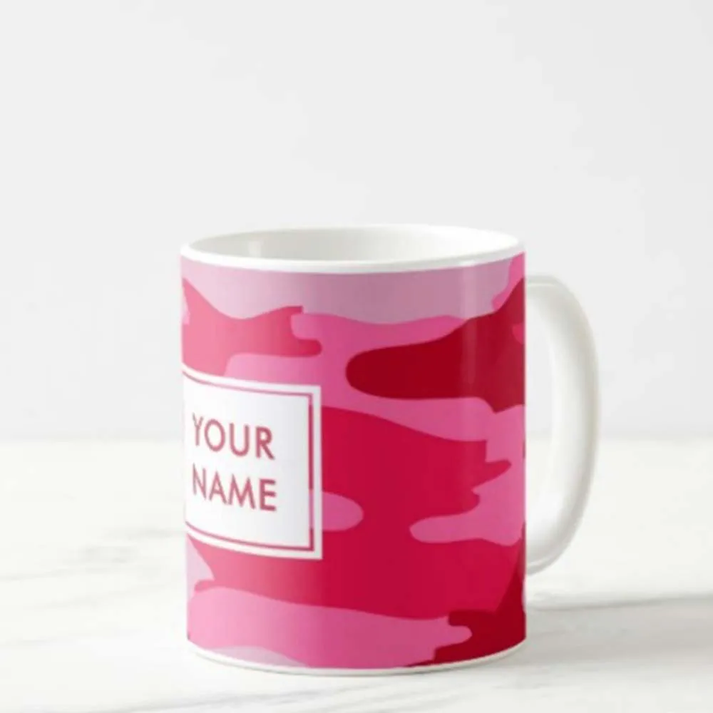 Customized Beautiful Mug - Pink Camo