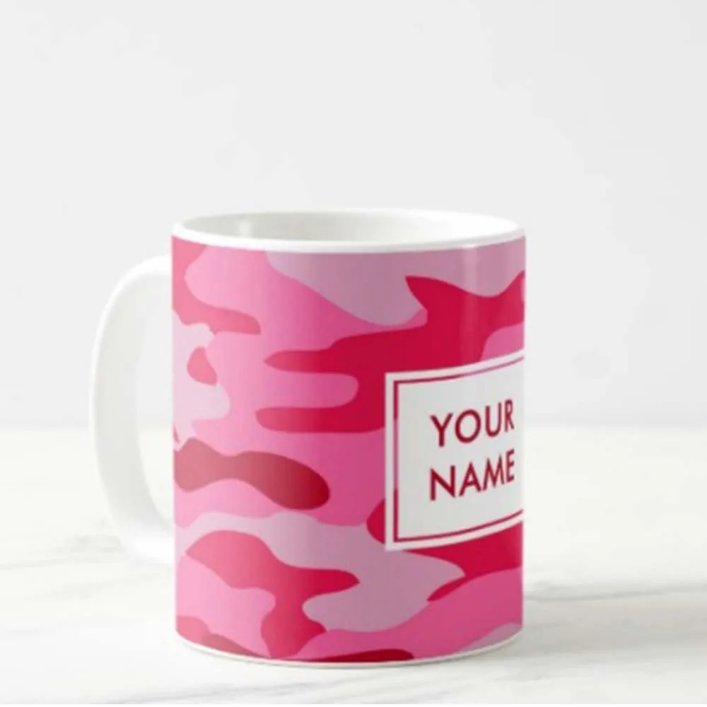 Customized Beautiful Mug - Pink Camo