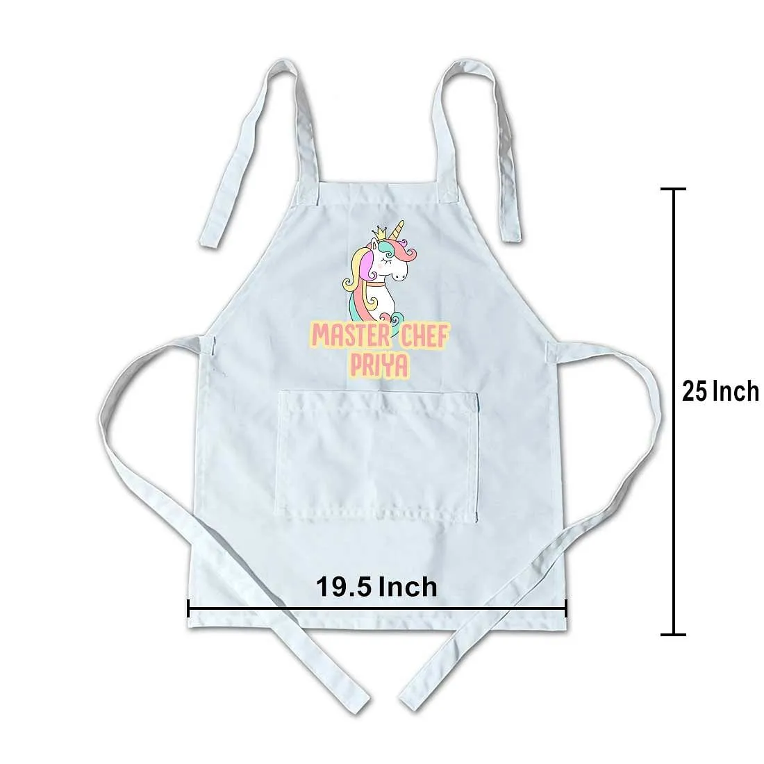 Customized Kids Master Chef Apron with Pocket