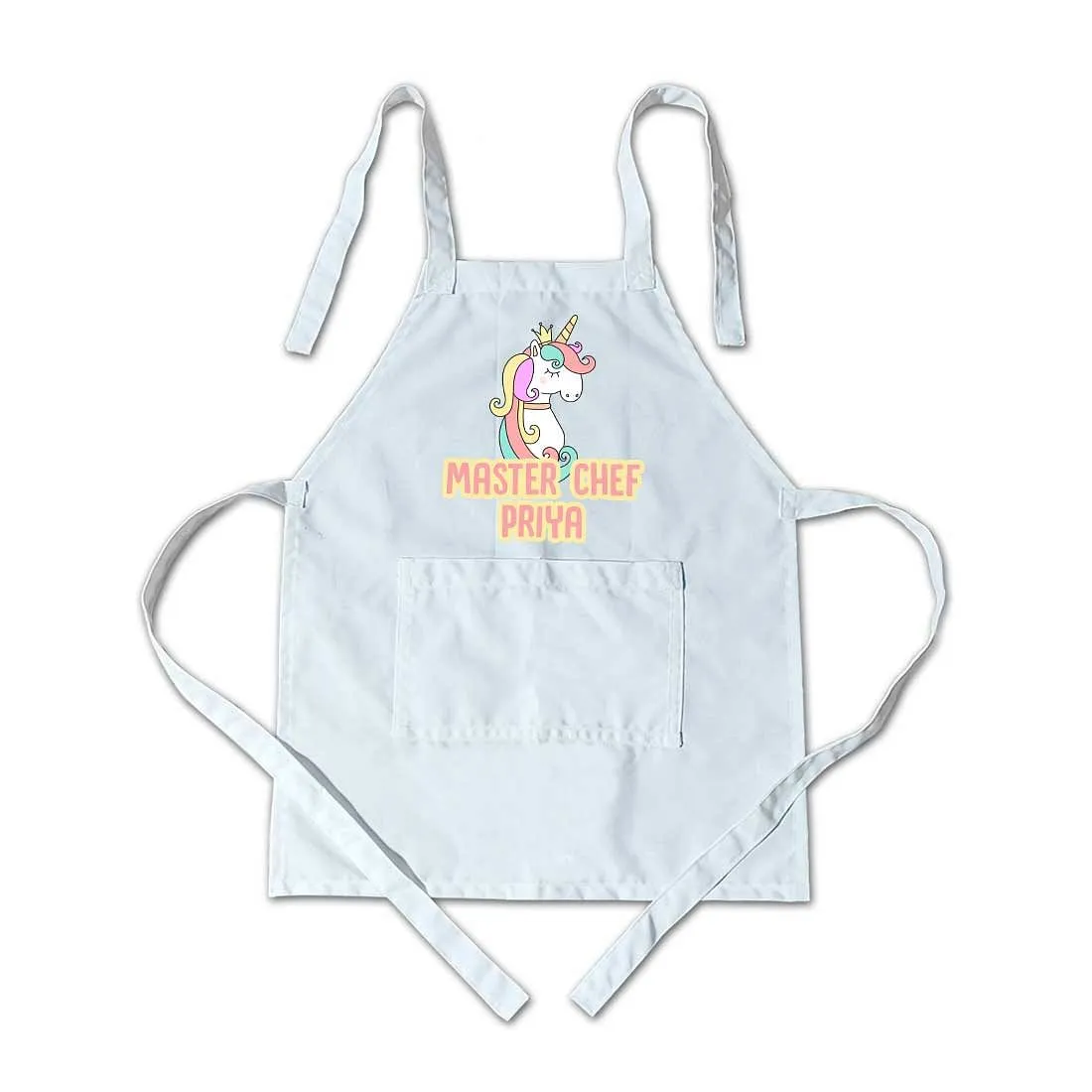 Customized Kids Master Chef Apron with Pocket