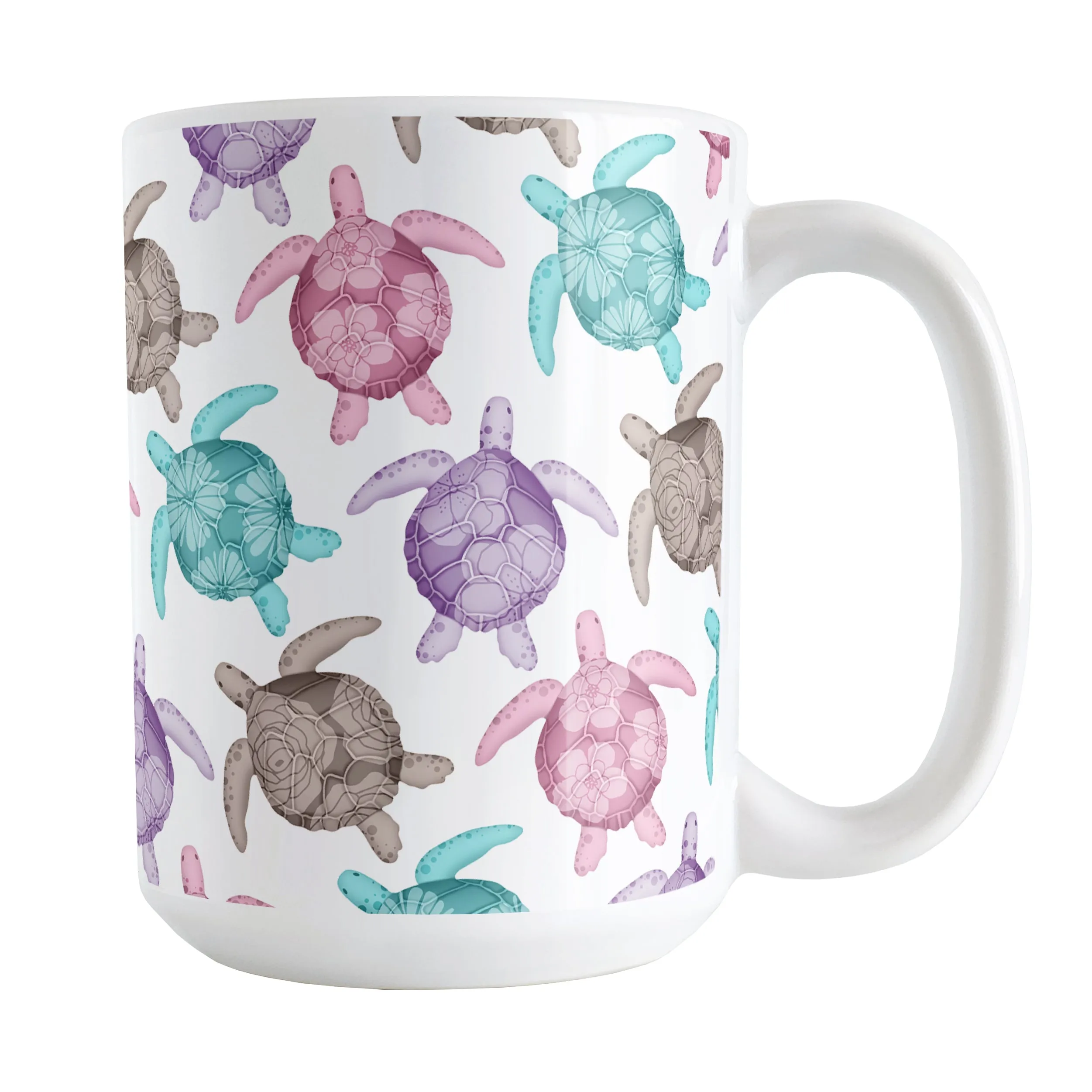 Cute Sea Turtles Pattern Mug