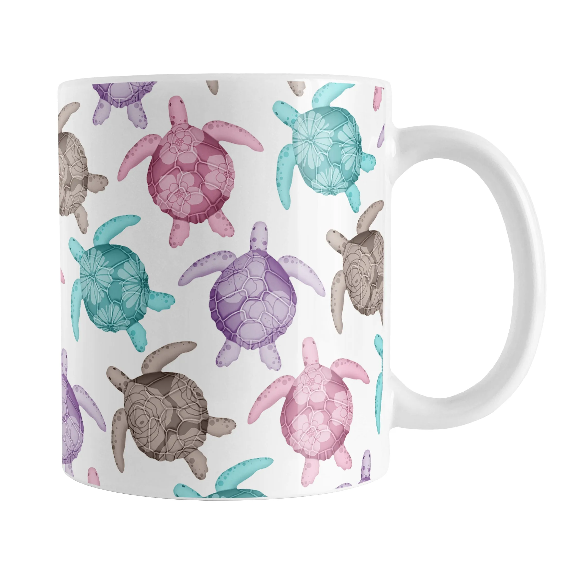 Cute Sea Turtles Pattern Mug