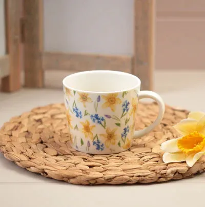 Daffodil And Hyacinth Repeat Mug