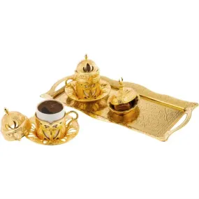 Defne Turkish Coffee Cup Set for 2 People, Demitasse, 2 oz