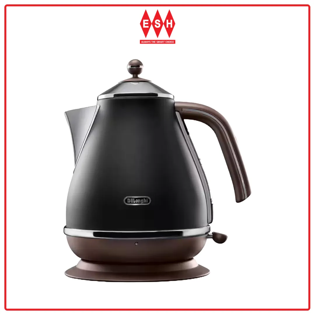 DeLonghi KBOV2001.BK 1.7L Icona Vintage Black Kettle