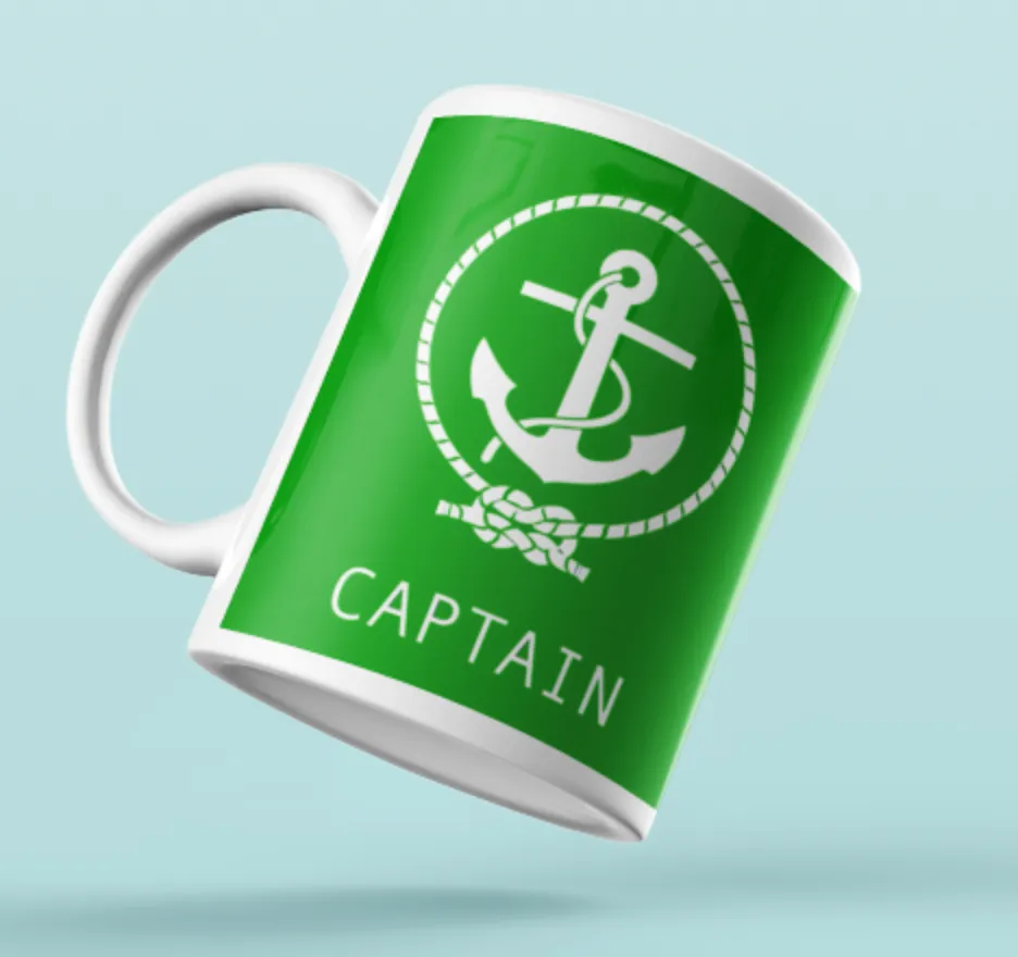 Designer Mug-Elegant Green