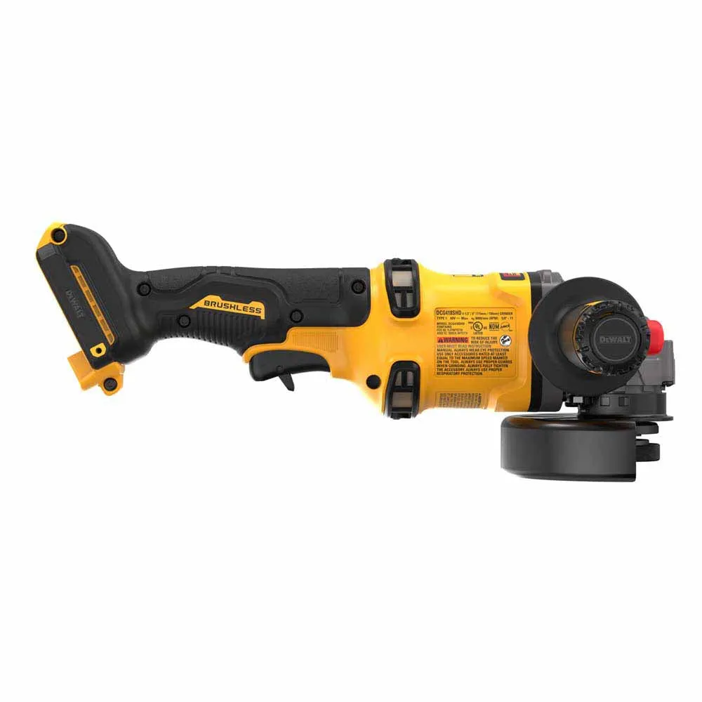 DeWalt DCG418SHDB DEWALT 60V MAX 4-1/2 "-6" Side Handle Detect Grinder (Tool Only)