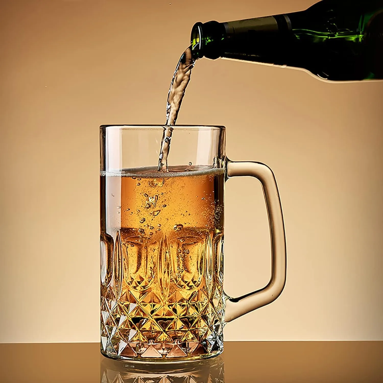 DIAMOND BEER MUG - SET OF 6