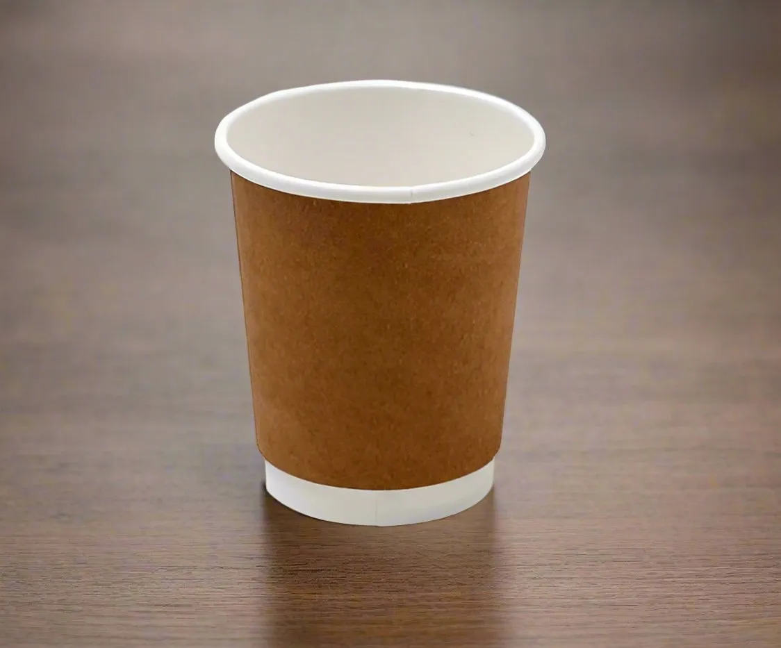 Double Wall Brown Cups 8oz