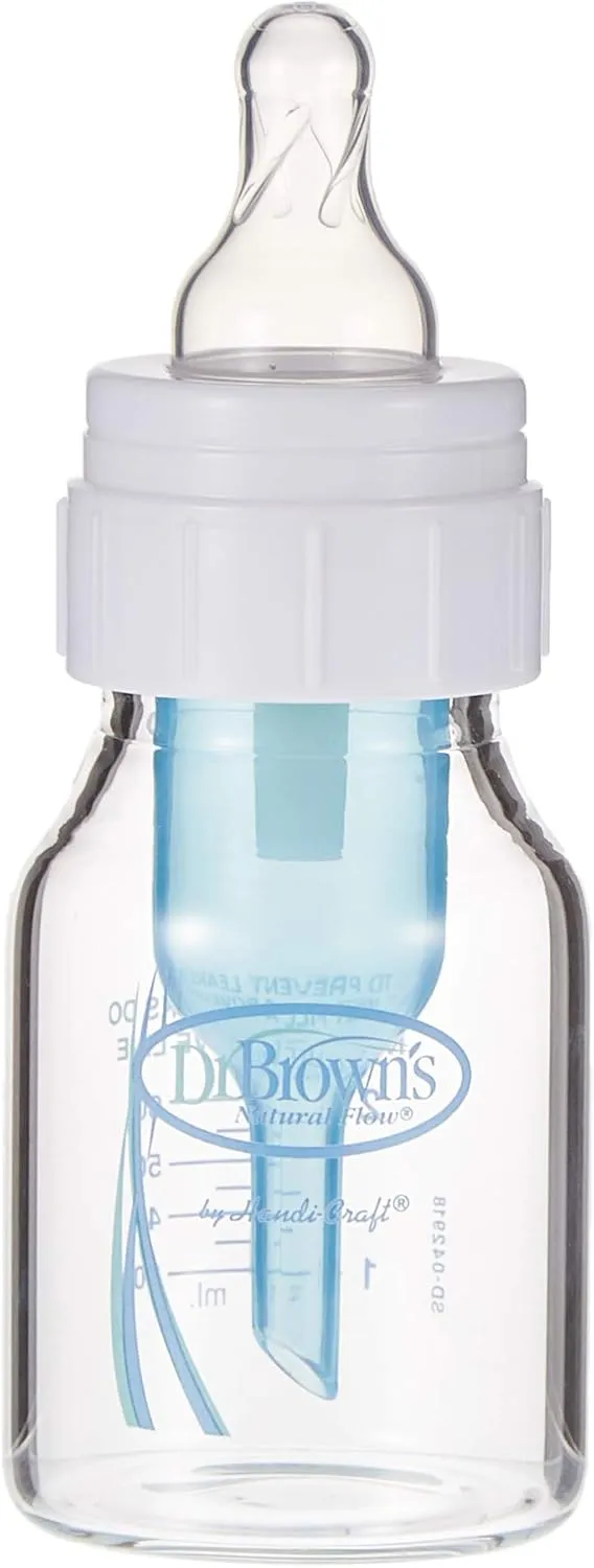 Dr. Brown's Natural Flow Glass Baby Bottle 60ml, 0m 