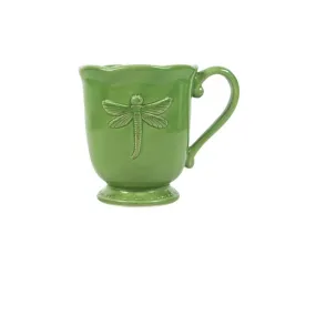 Dragonfly Stoneware Green Mug