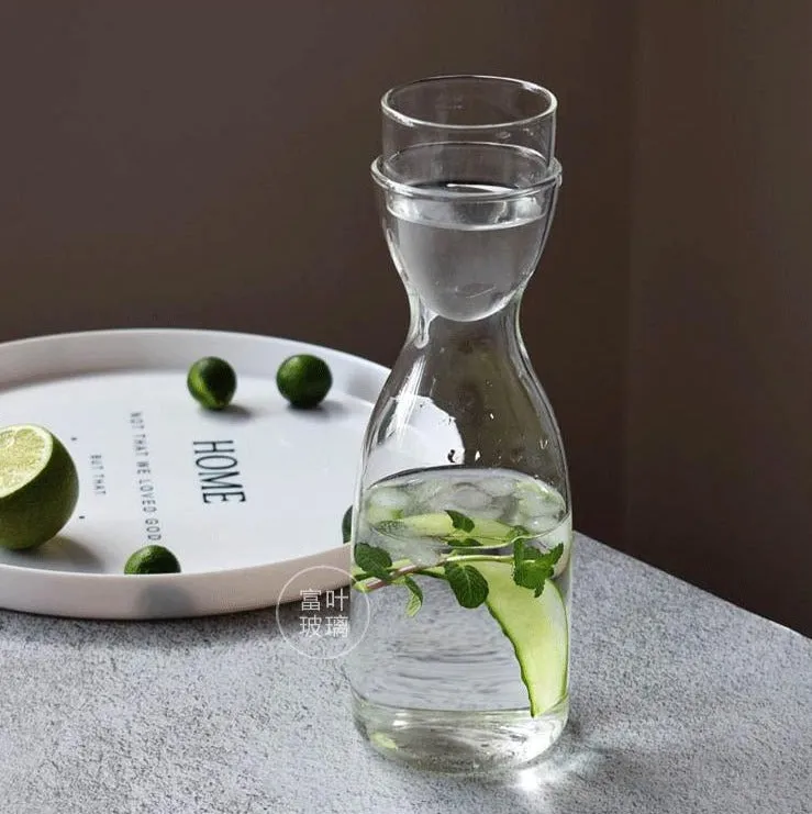 Duo Dome Glass Pitcher with Cup