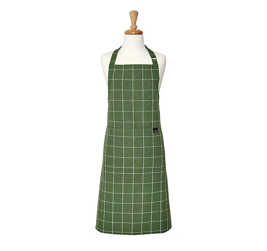 Eco Check Apron Green