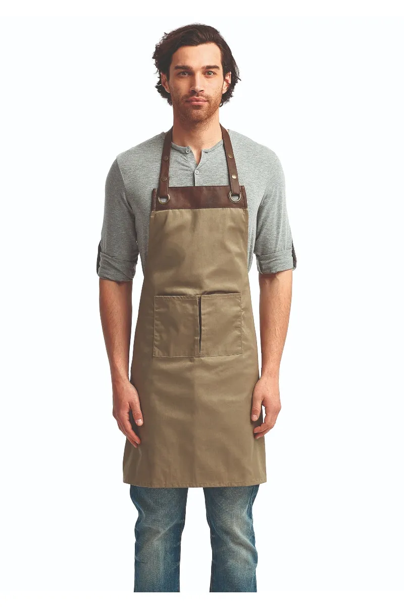 Espresso Adjustable Bib Apron (2 Pockets)