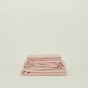 Essential Percale Sheet Set - Blush