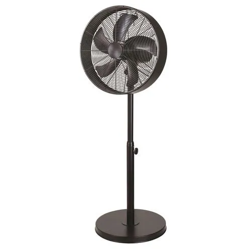 Fans Euromatic 40cm Matte Black Drum Pedestal Fan