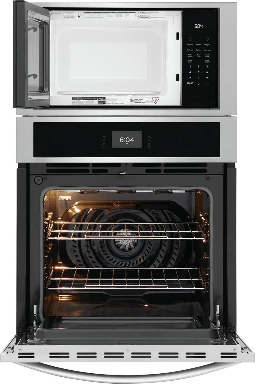 FCWM2727AS Frigidaire 27" Electric Wall Oven and Microwave Combination