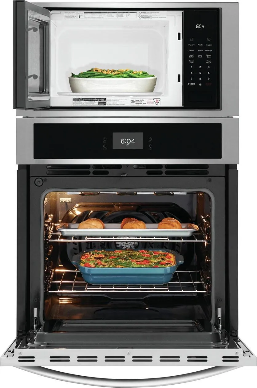 FCWM2727AS Frigidaire 27" Electric Wall Oven and Microwave Combination