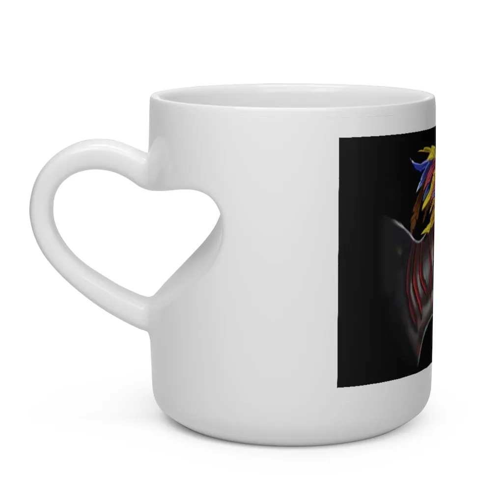 Feathered Raptor Heart Shape Mug