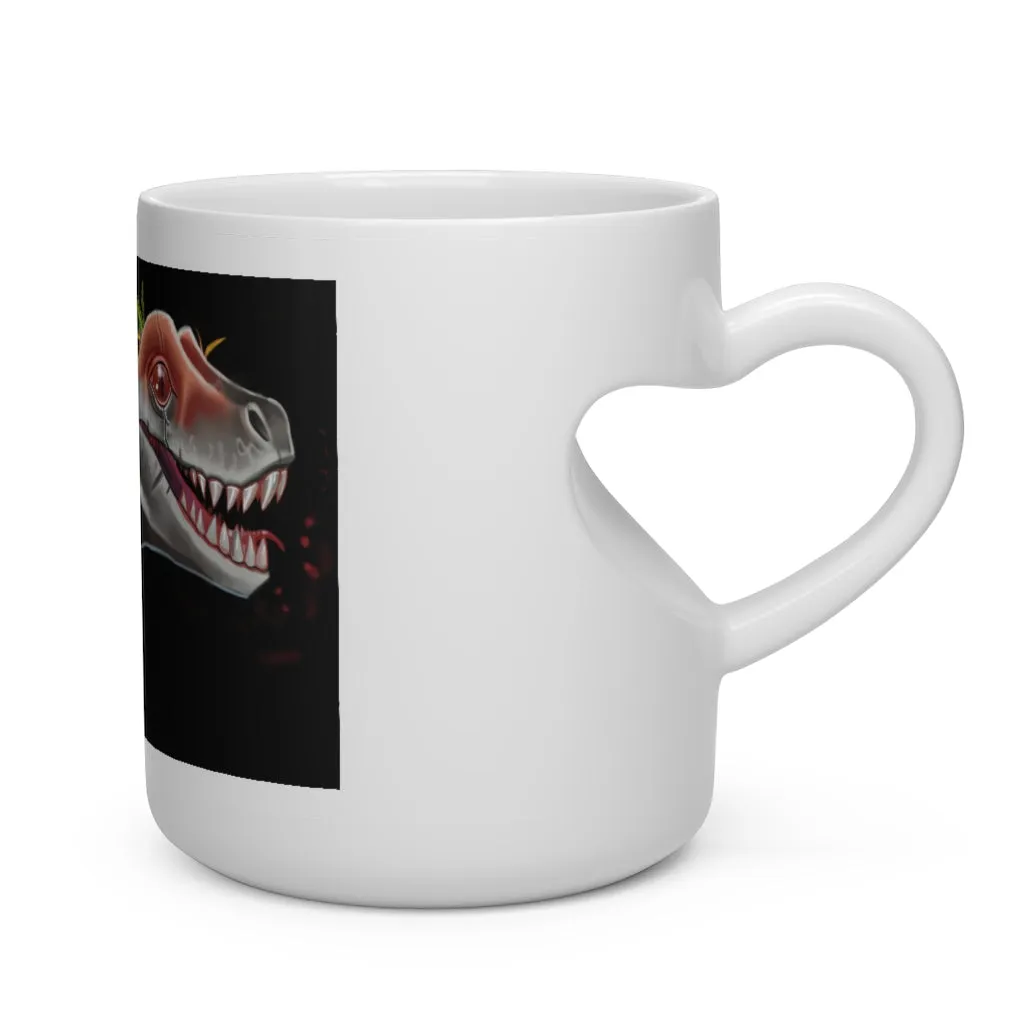 Feathered Raptor Heart Shape Mug