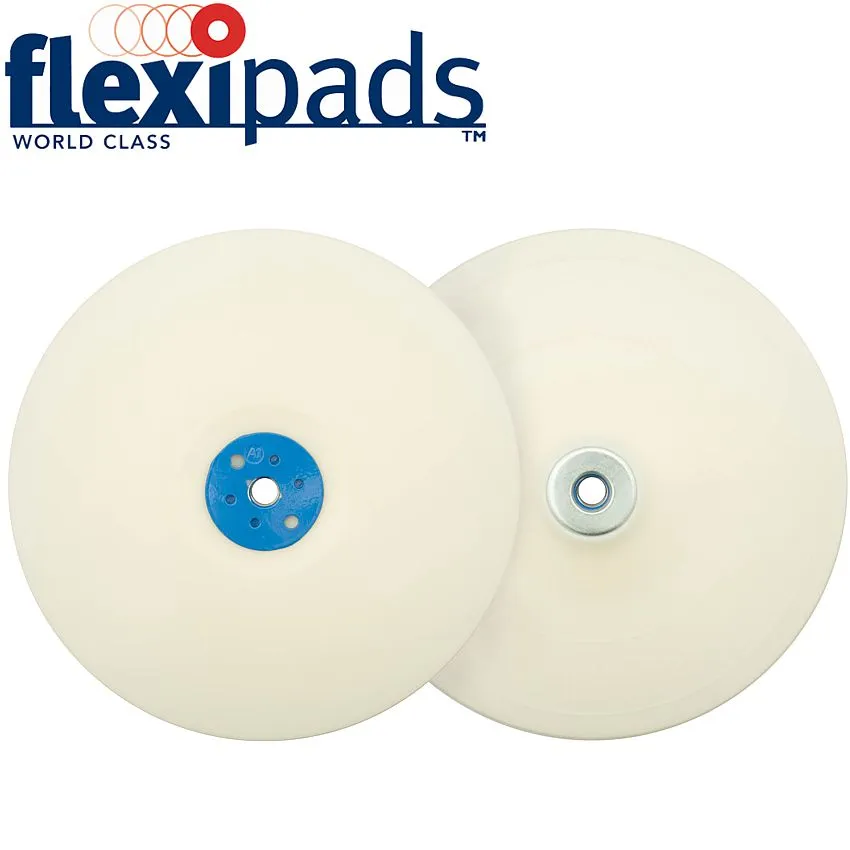 Flexipads Grinder Pad & Nut 230Mm M14X2Mm White