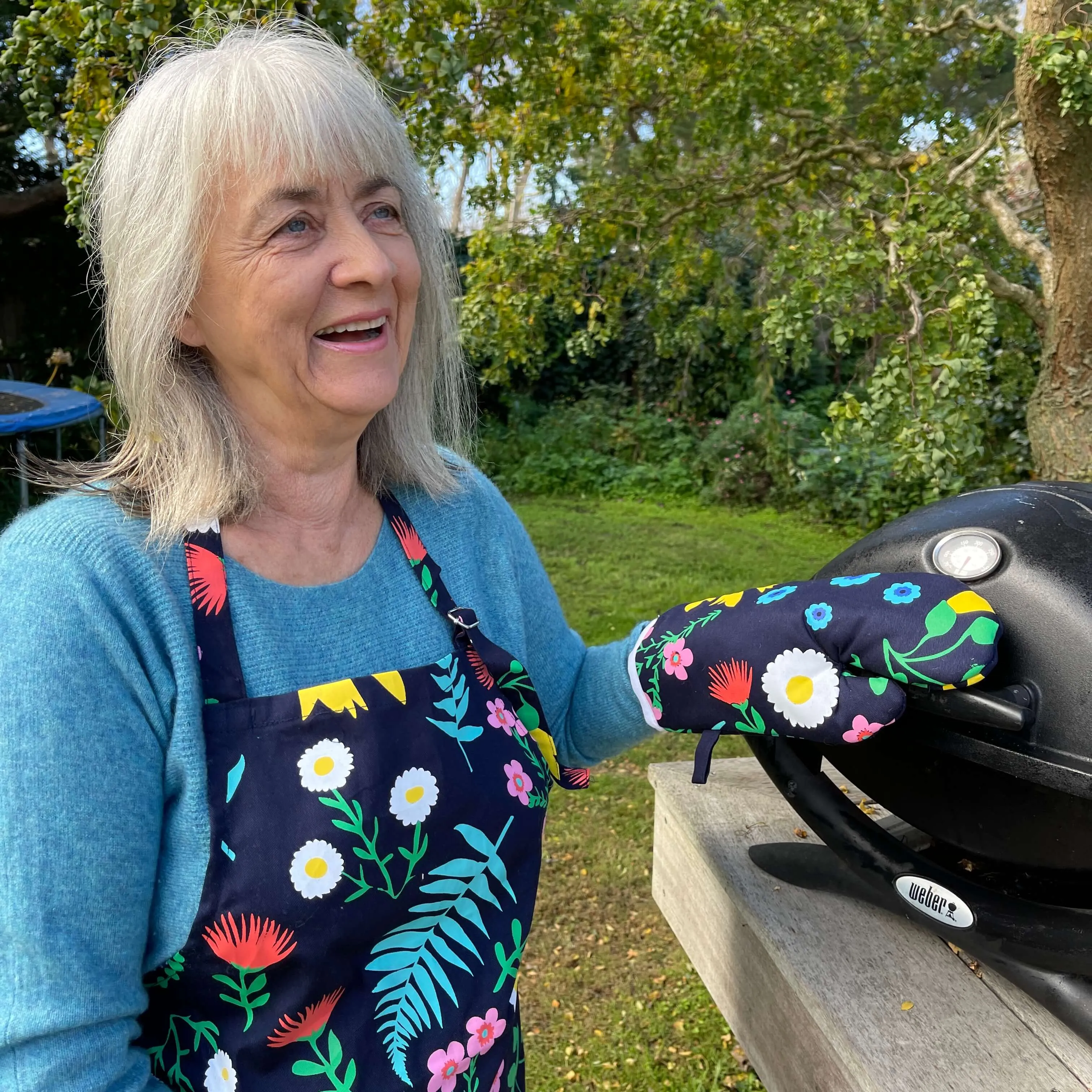 Floral Apron & Mitt Set