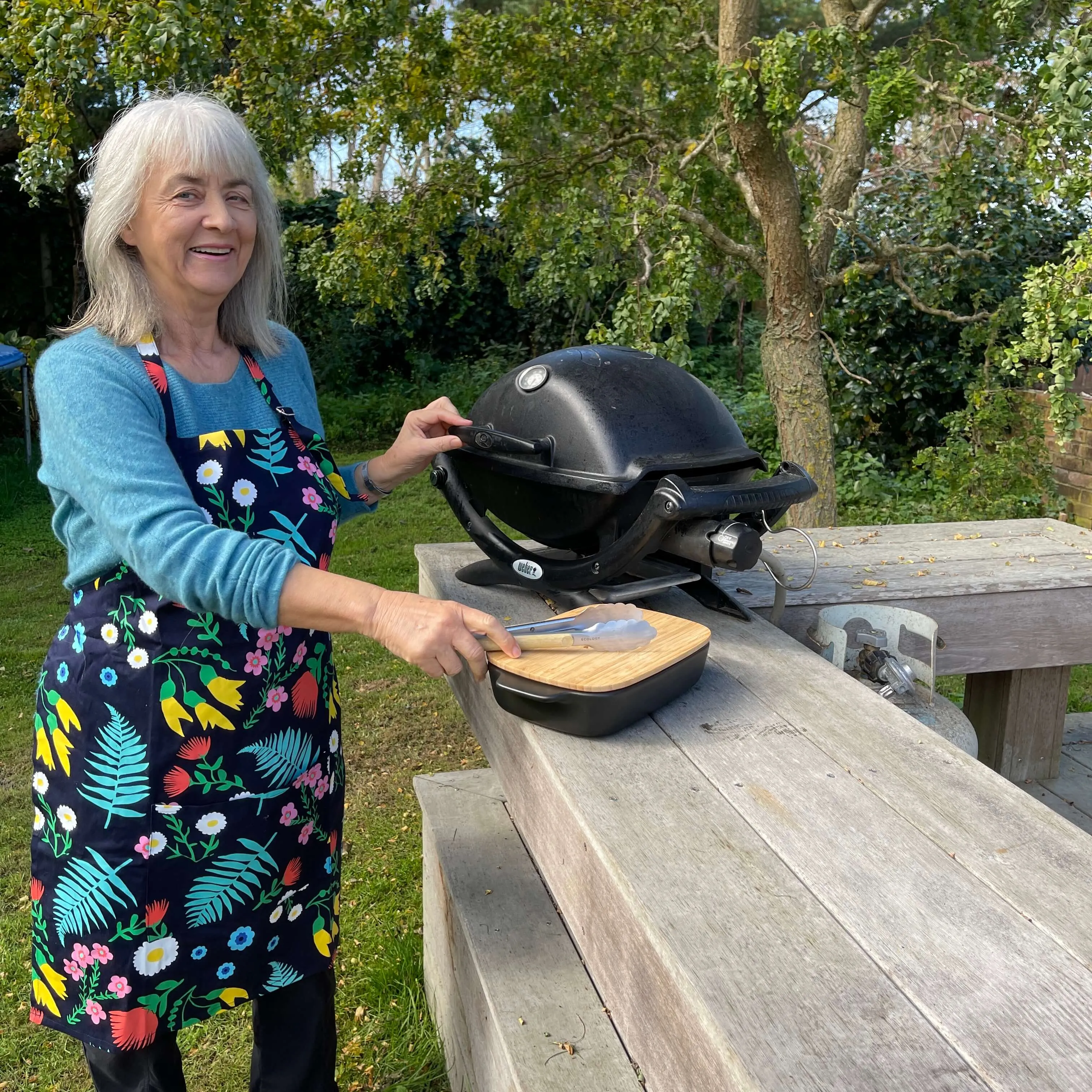 Floral Apron & Mitt Set