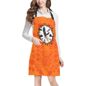 Floral Beadwork Real Orange Carrying Their Prayers Apron