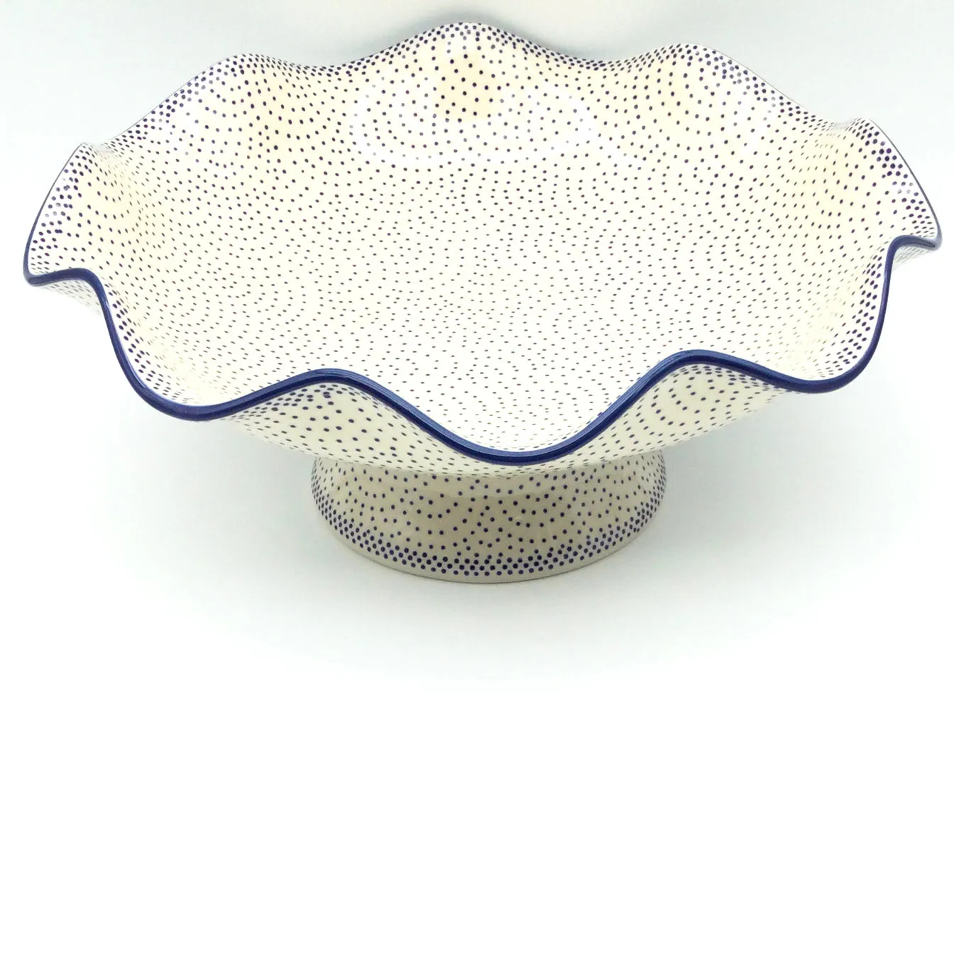 Fluted Pedestal Bowl in Simple Elegance