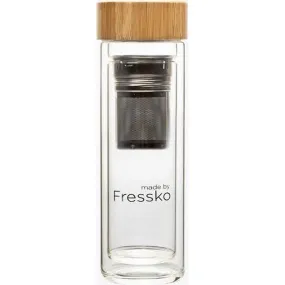 Fressko 'Tour' Glass Vacuum Flask 400ml (13 oz)