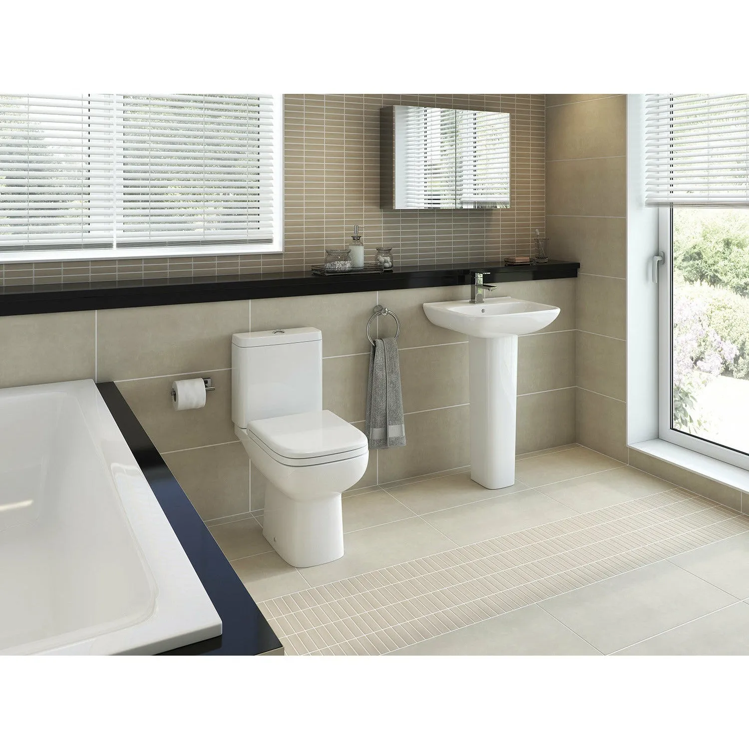 Frontline White Origin 62 Full Pedestal Basin