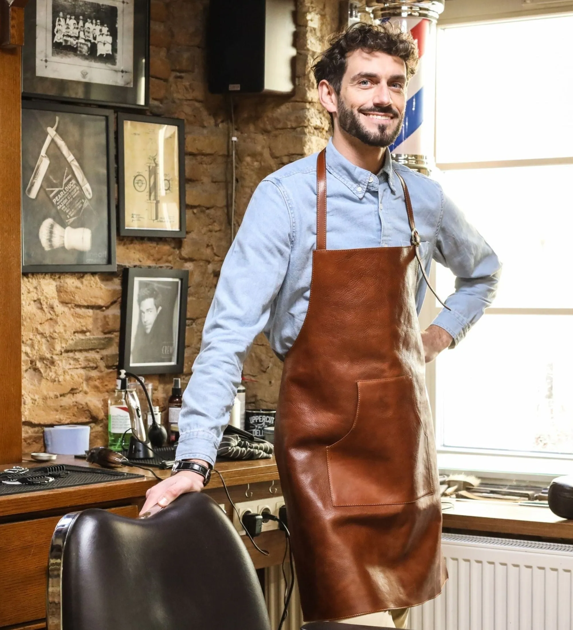 Full-Length Leather Apron  - Under The Net